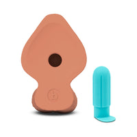 b-Vibe Slipskin Dildo 8in Girthy Mocha