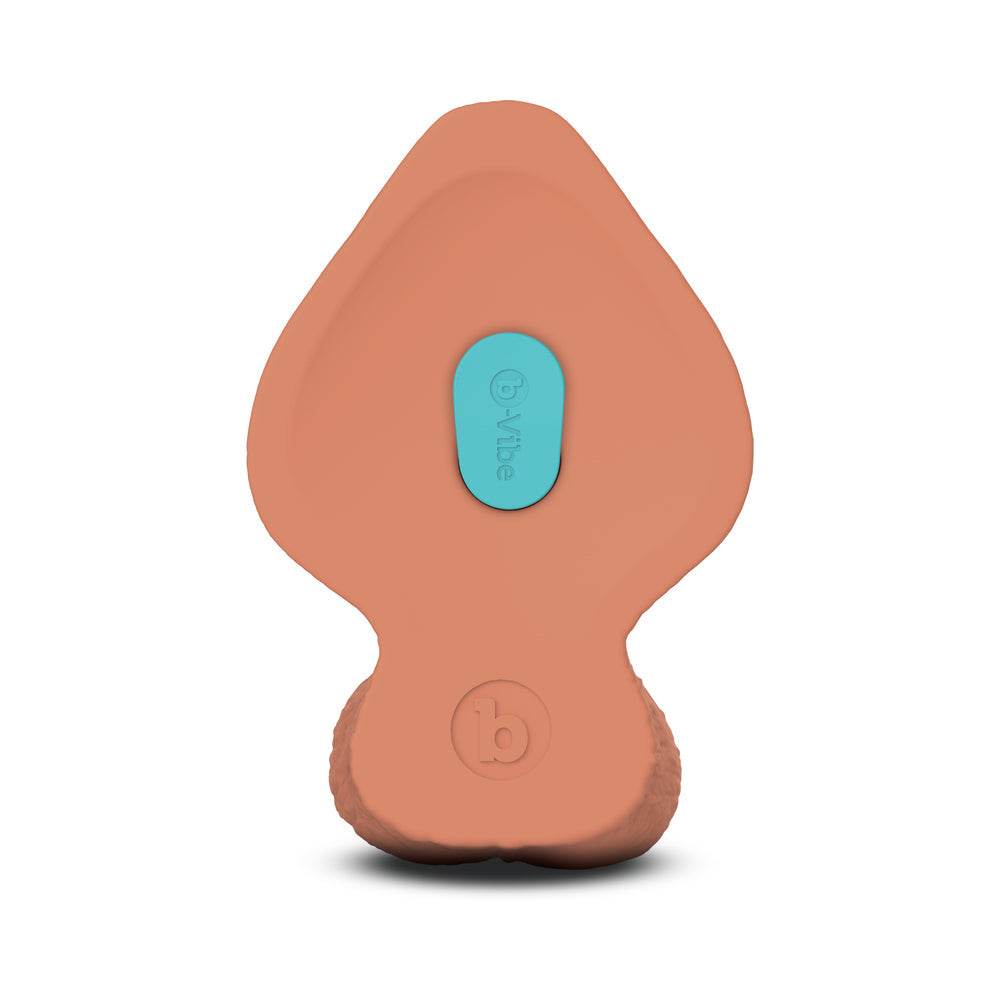 b-Vibe Slipskin Dildo 8in Girthy Mocha