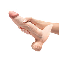 b-Vibe Slipskin Dildo 9in Girthy Cream