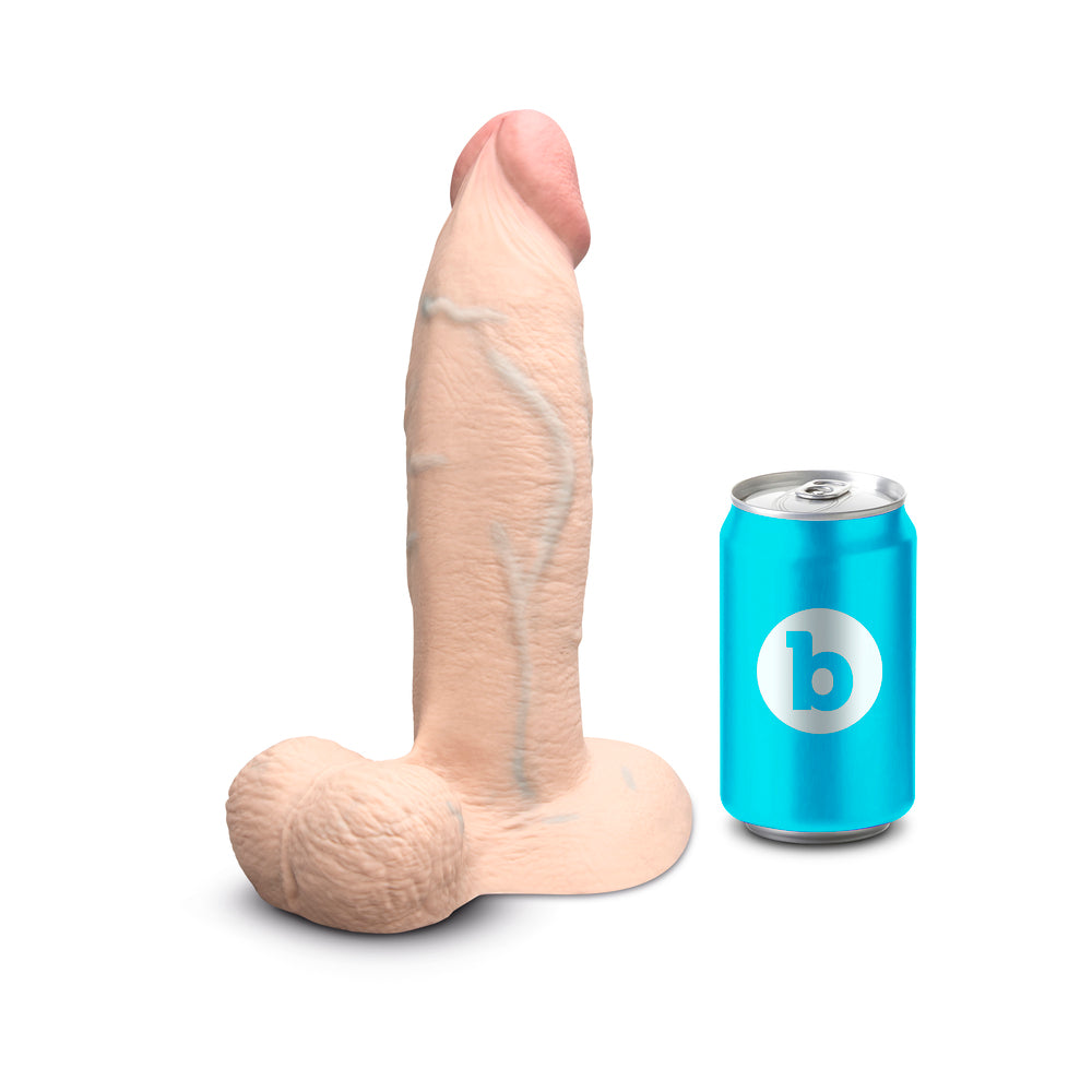 b-Vibe Slipskin Dildo 9in Girthy Cream