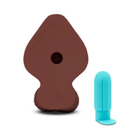 b-Vibe Slipskin Dildo 9in Girthy Brown