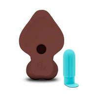 b-Vibe Slipskin Dildo 9in Curved Brown