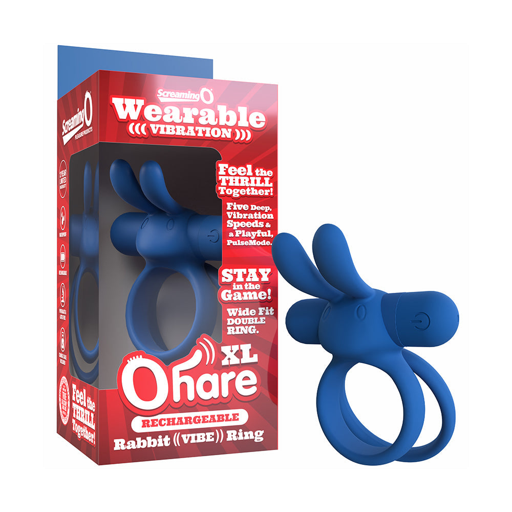 Screaming O Rechargeable Ohare XL Blue Vibrator