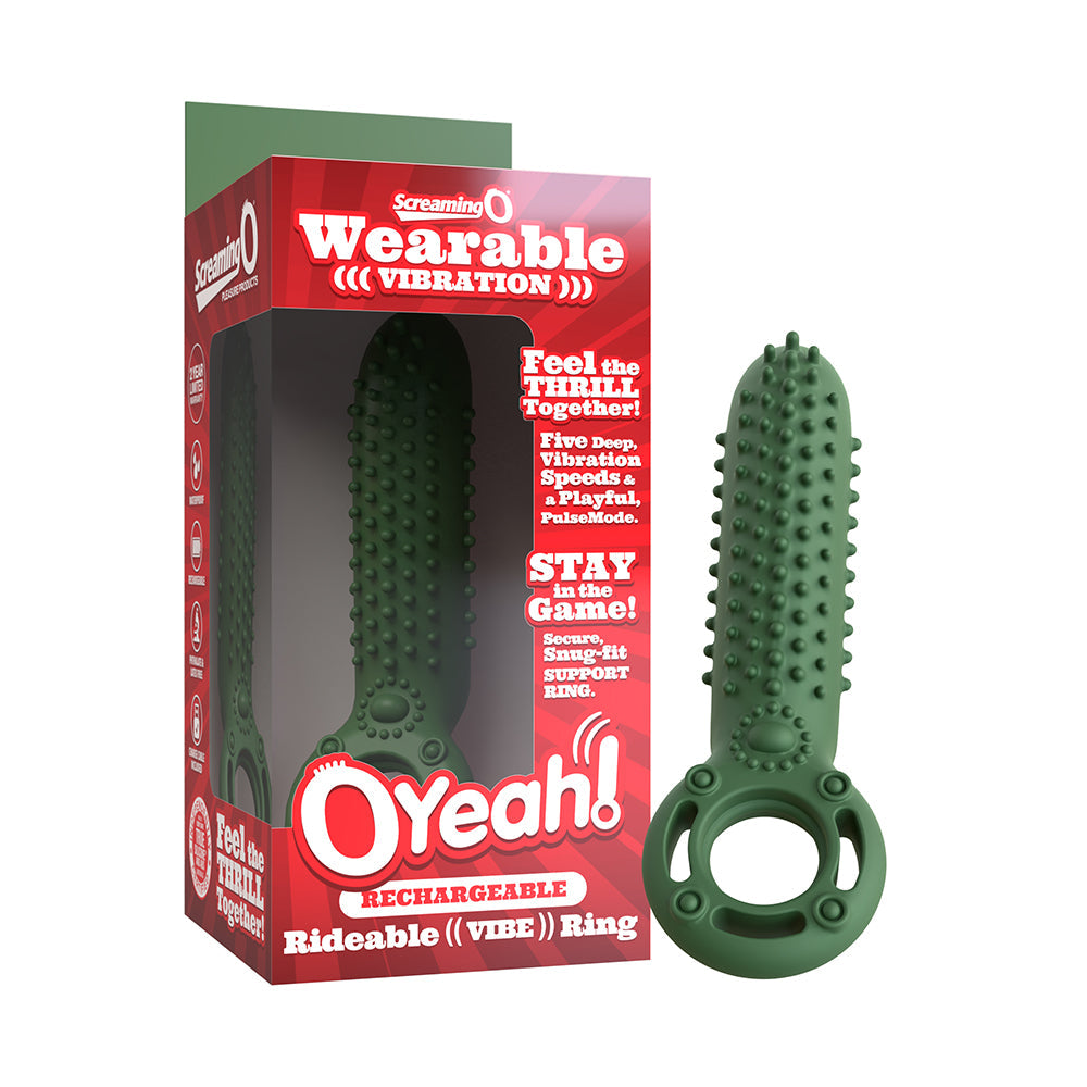 Screaming O Rechargeable OYeah Vibrator - Green