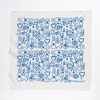Magic Wand Doodle Bandana - White