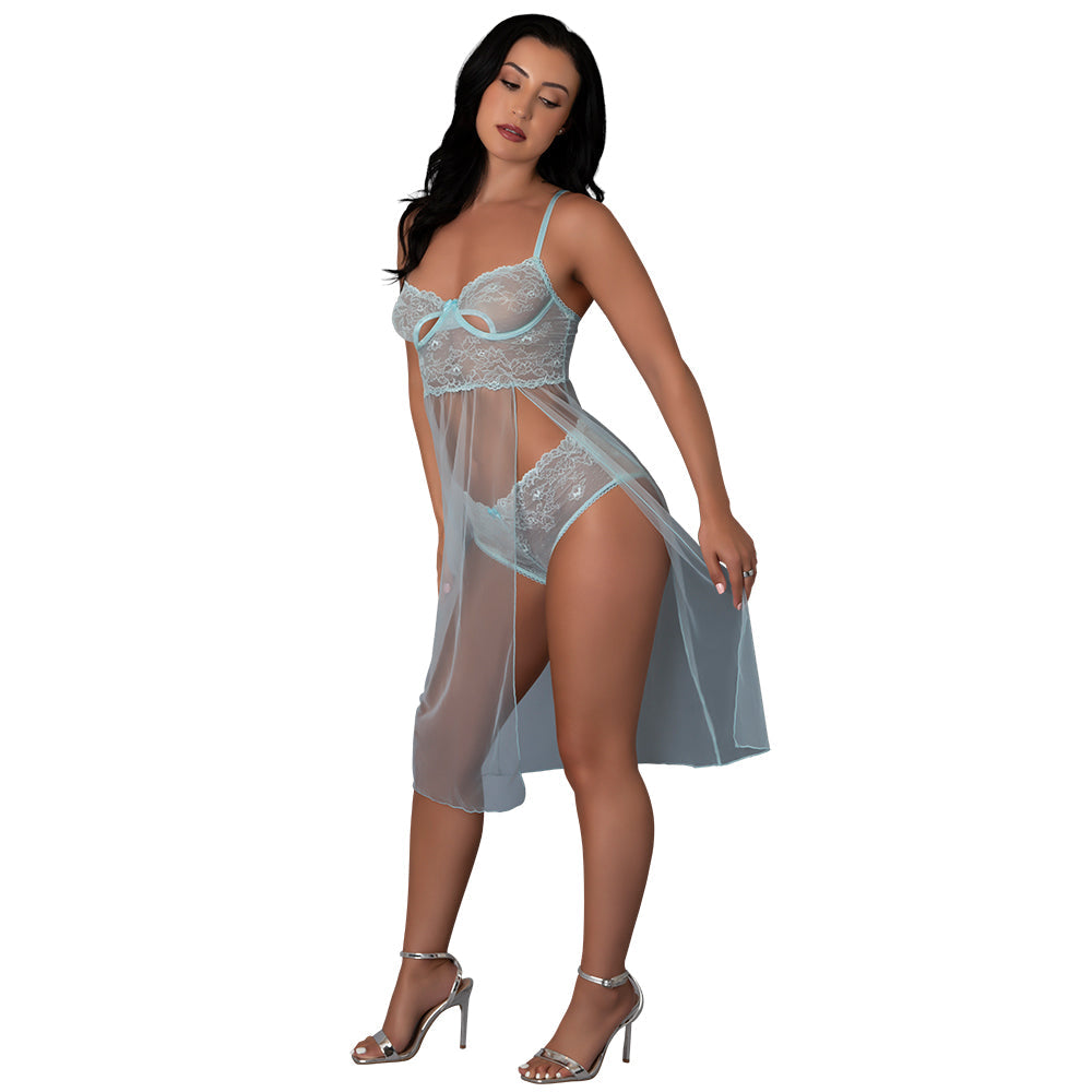 Long Chemise & Boy Short Set L/XL