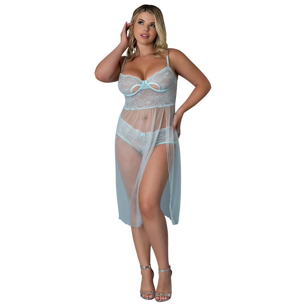 Long Chemise & Boy Short Set Q