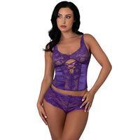 Satin Petals Bustier & Boy Short Set