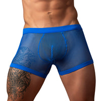 Men's Fishnet Pouch Short - Royal Large