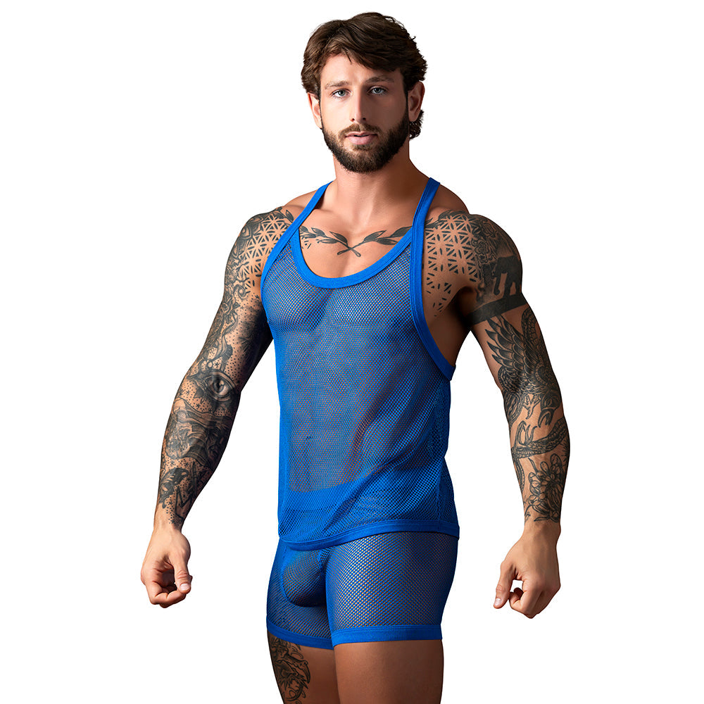 MP Fishnet 2.0 Tank Top Royal S/M