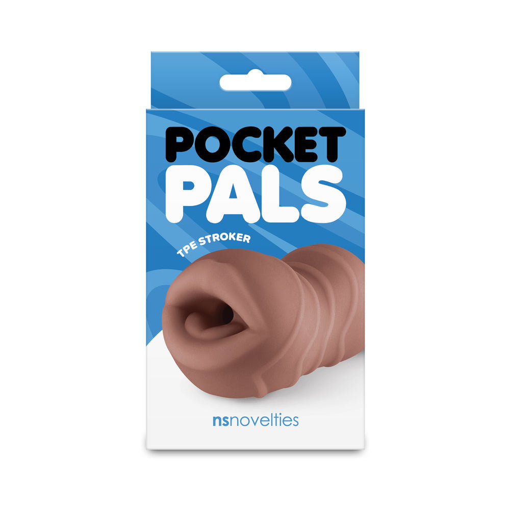 Pocket Pals Mouth Stroker - Brown