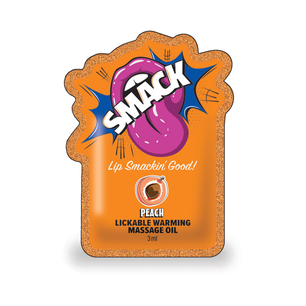 Smack Lickable Massage Oil - Peach