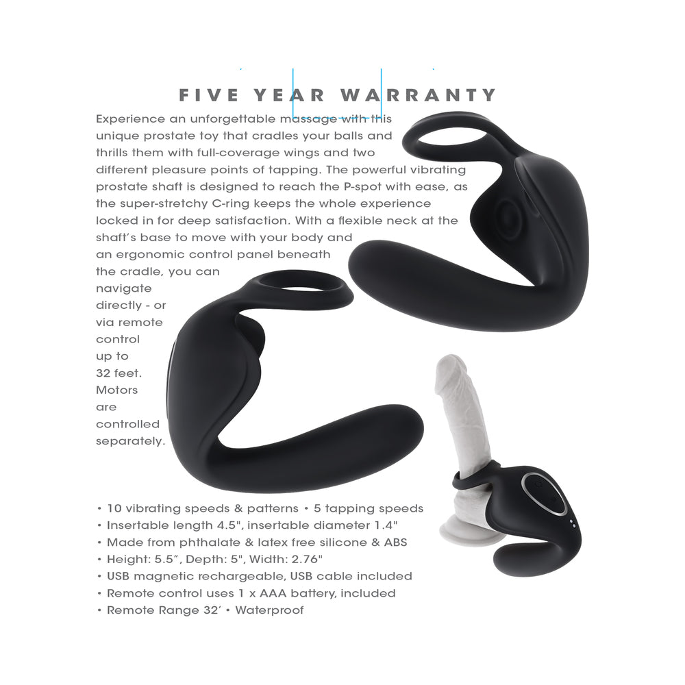 Prostate Massager - ZT Ballin' Out Black