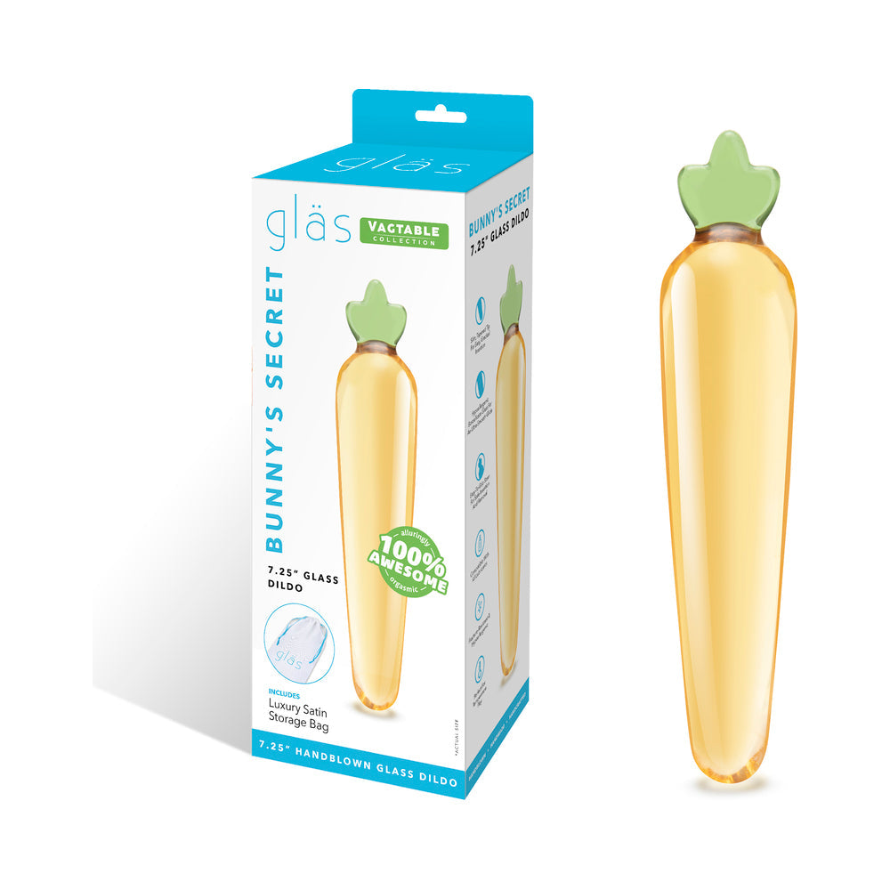 Glas Bunny's Secret 7.25in Glass Dildo