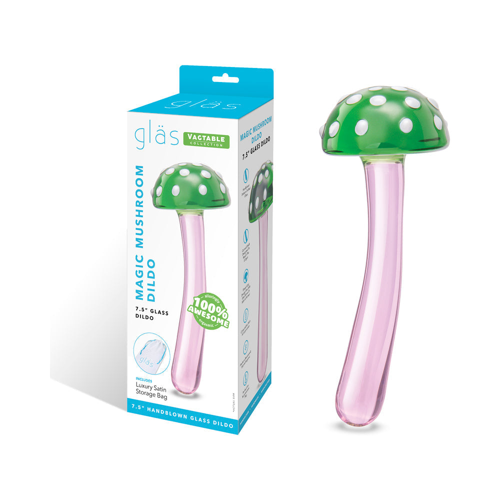 Glas Magic Mushroom 7.5-Inch Glass Dildo