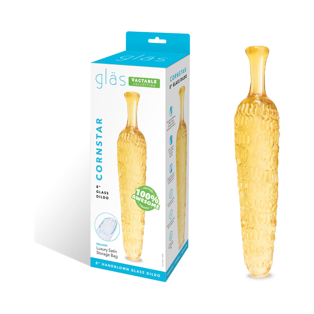 Glas Cornstar 8in Glass Dildo