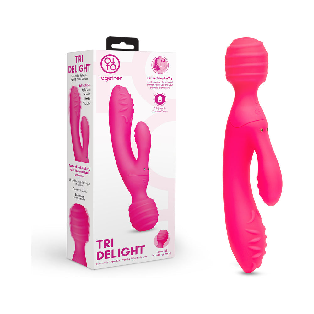Tri Delight Triple Wand with Rabbit Vibrator