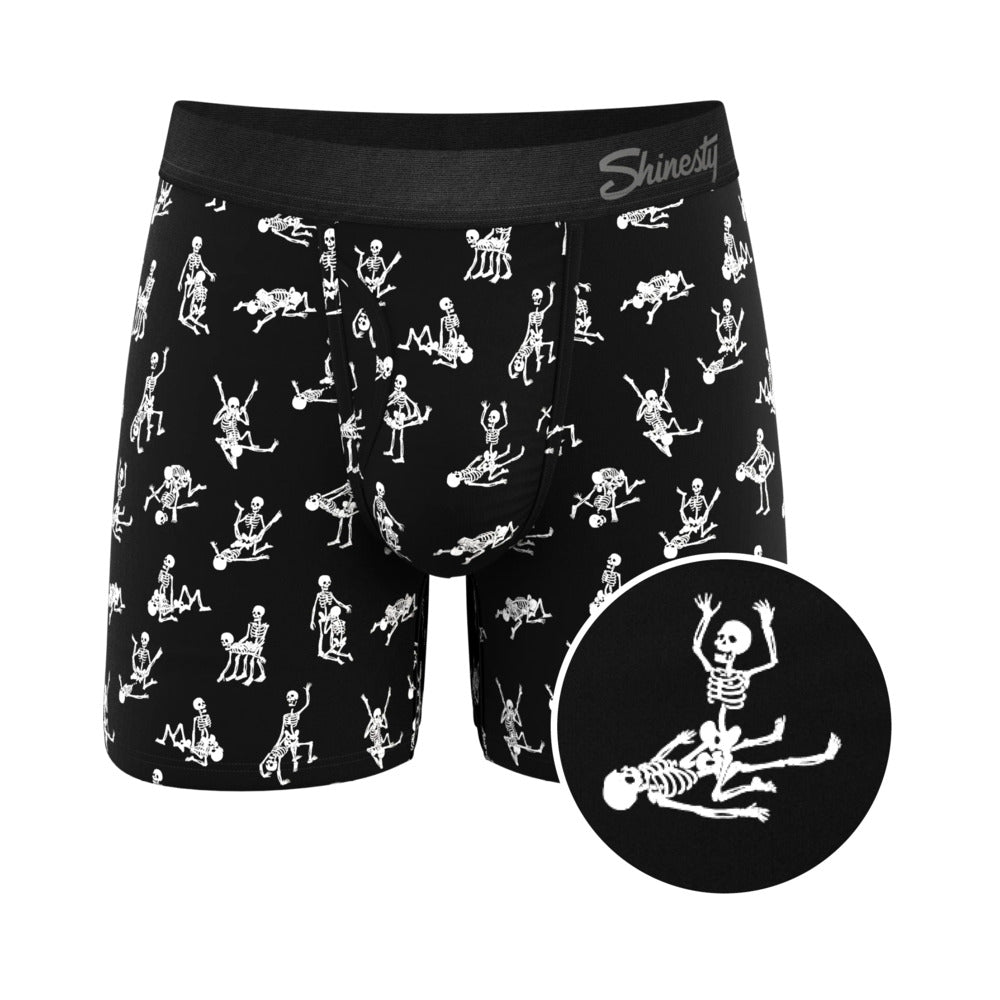 The Bare Back Bones GITD Skeletons Underwear Large
