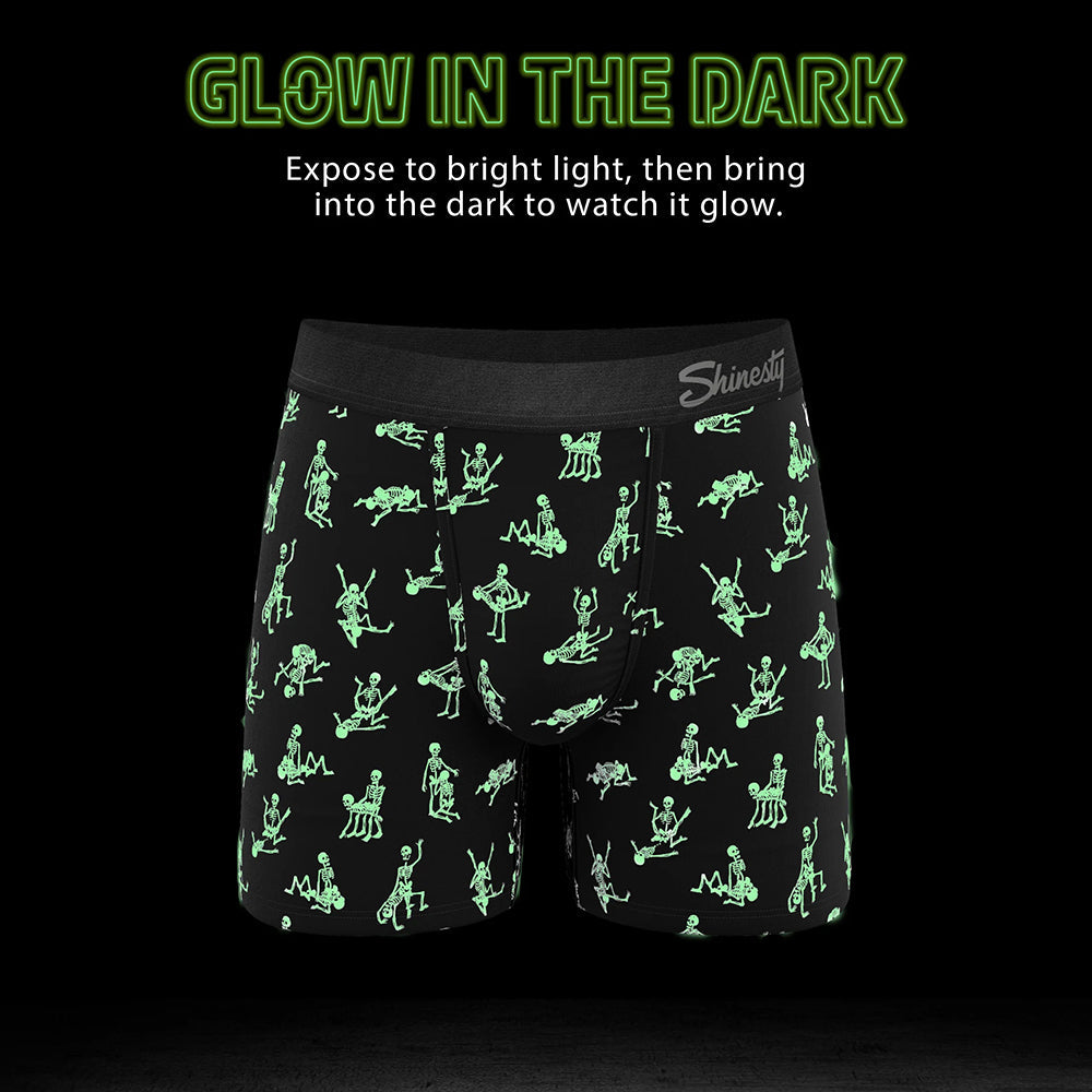 The Bare Back Bones GITD Skeletons Underwear Large
