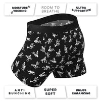 The Bare Back Bones GITD Skeletons Underwear Large