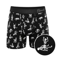 The Bare Back Bones GITD Skeletons Underwear Extra Large
