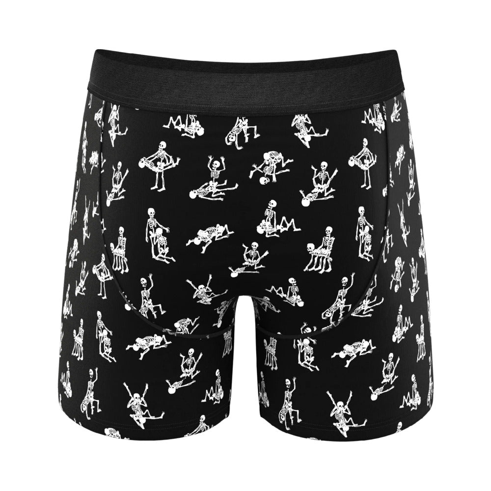 The Bare Back Bones GITD Skeletons Underwear 2X