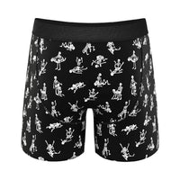 The Bare Back Bones GITD Skeletons Underwear 2X