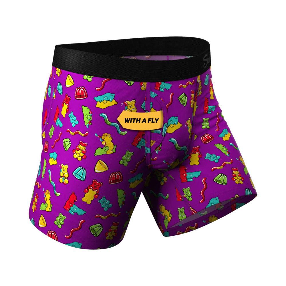 Shinesty The Naughty Bears Gummy Bear Ball Hammock Pouch Underwear with Fly L