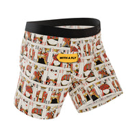 Bottomless Blackjack Cards Ball Hammock Pouch Underwear - 2X