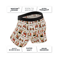 Bottomless Blackjack Cards Ball Hammock Pouch Underwear - 2X