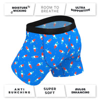 Popsicle Stick Apex USA Ball Hammock Pouch Underwear - Medium