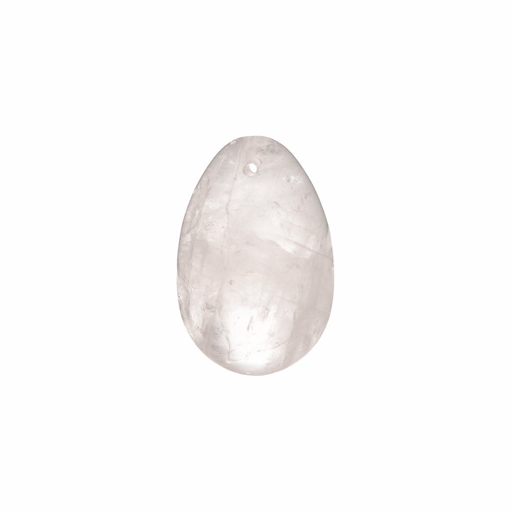 Chakrubs Prism Yoni Egg Clear Quartz Drilled