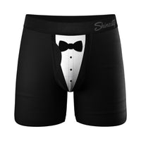 Tuxedo Boxers - Black Tie Underwear 2X