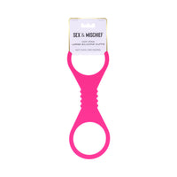 Hot Pink Large Silicone Cuffs - Bold Restraint