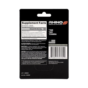 Rhino 69 Capsule Supplement