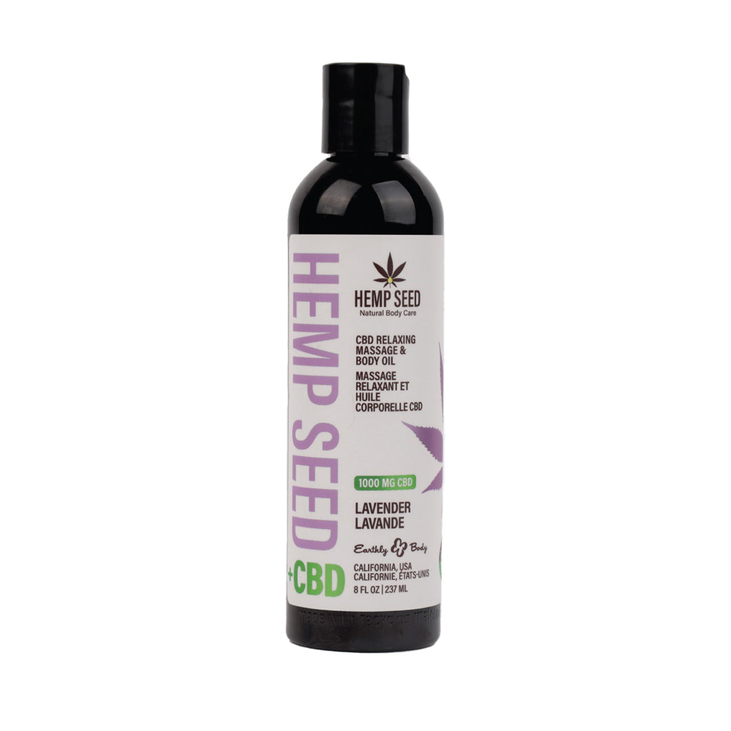 EB Relaxing Massage Oil Lavender - CBD-Infused Massage Oil