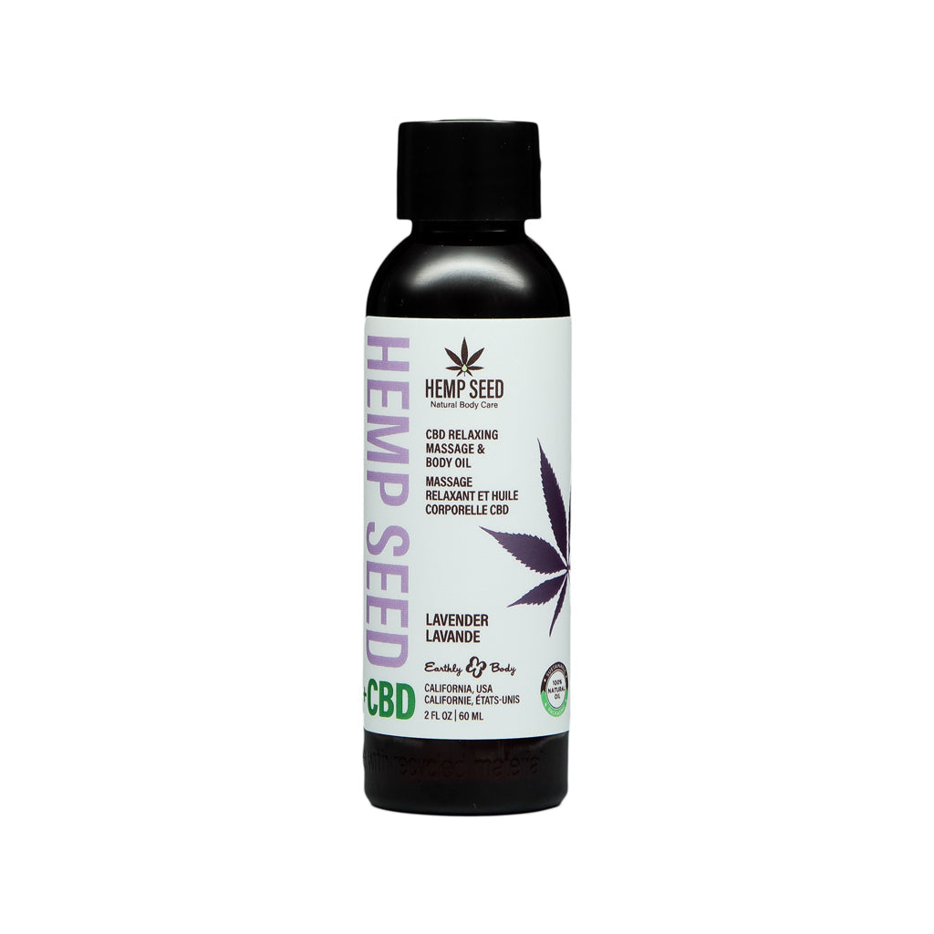 Lavender Relaxing Massage Oil with CBD - 2oz Lubricant