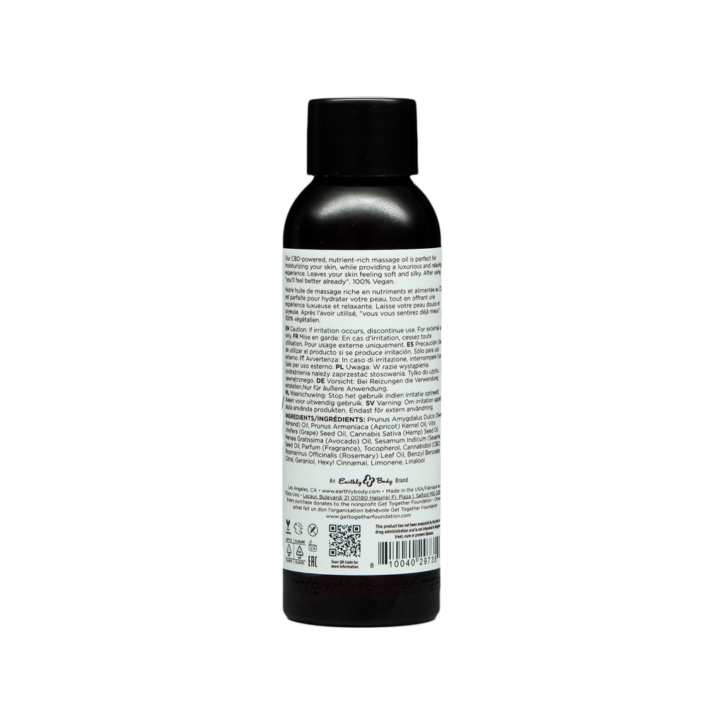 Naked in the Woods Relaxing Massage Oil with CBD - 2oz Lubricant