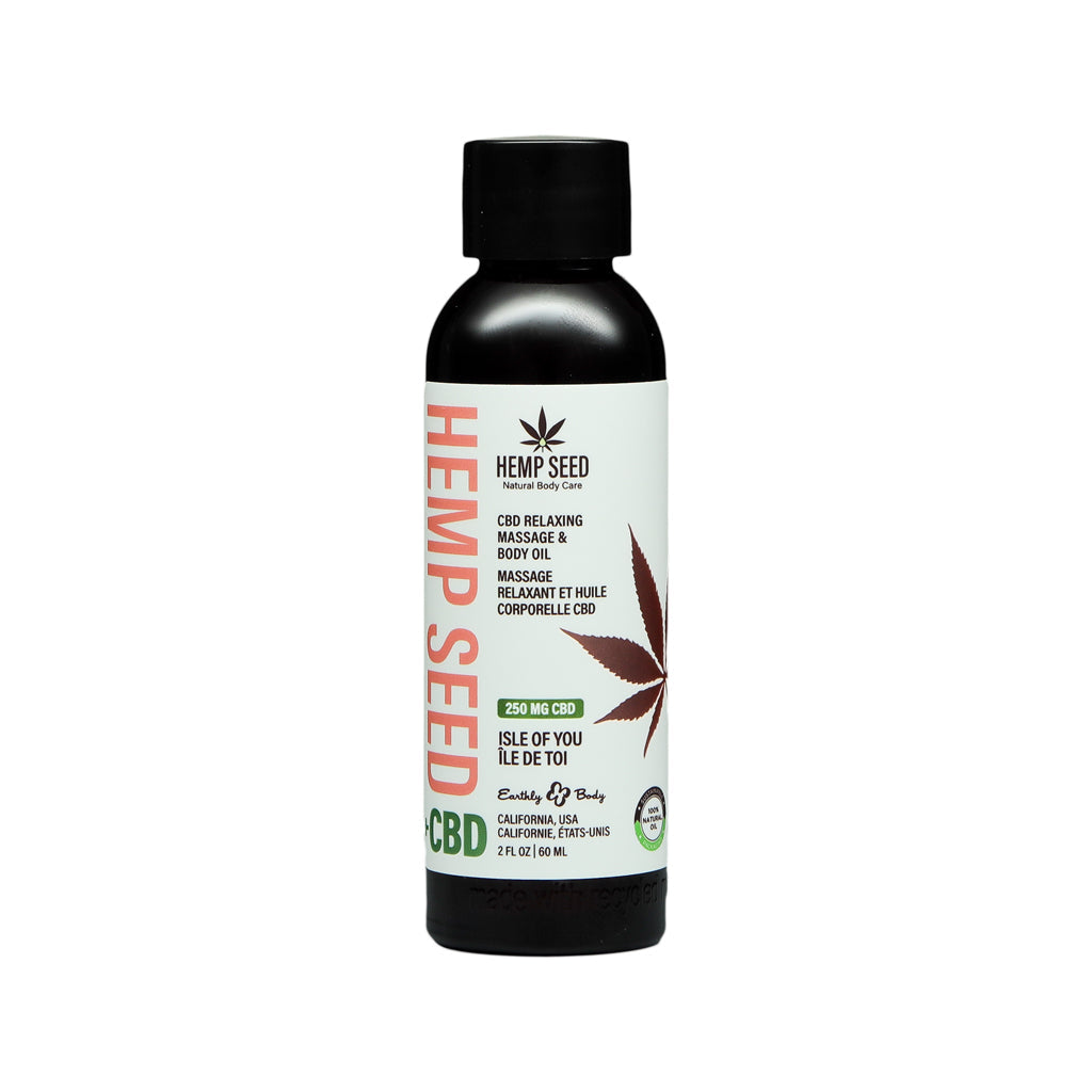 Isle of You Relaxing Massage Oil with CBD - 2oz Lubricant