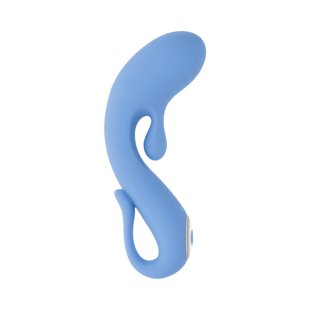 G-Spot Vibrator with Curved Design - Selopa Mini Curved G-Spot Tickler Blue