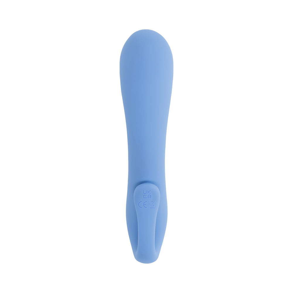 G-Spot Vibrator with Curved Design - Selopa Mini Curved G-Spot Tickler Blue
