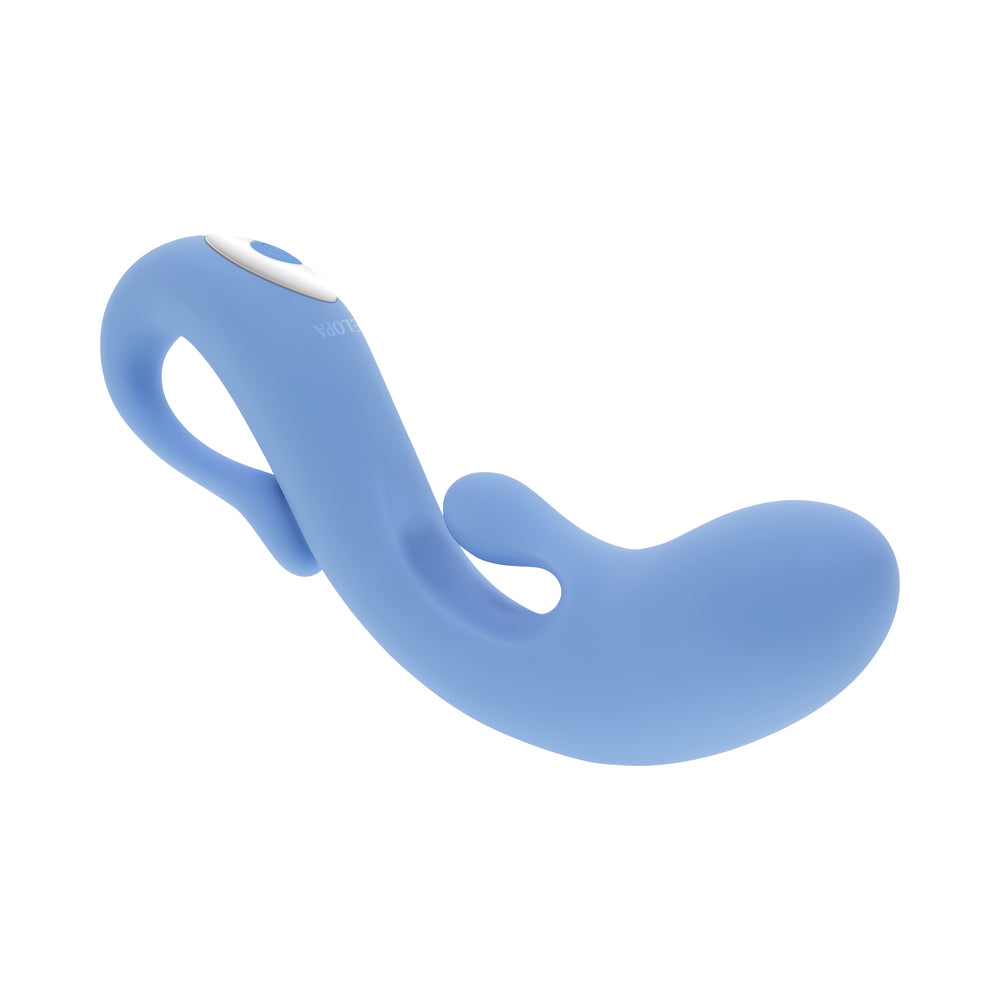 G-Spot Vibrator with Curved Design - Selopa Mini Curved G-Spot Tickler Blue