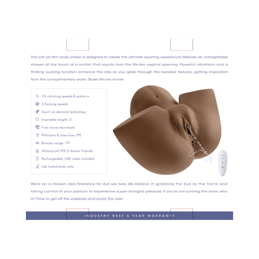 Squirting Body Stroker with Vibrating Features