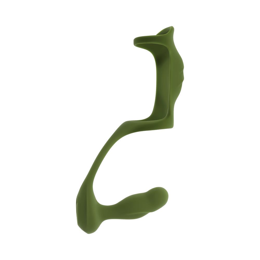 Prostate Vibrating Plug and Dual Cock Ring - ZT Prostate Power Pack Green