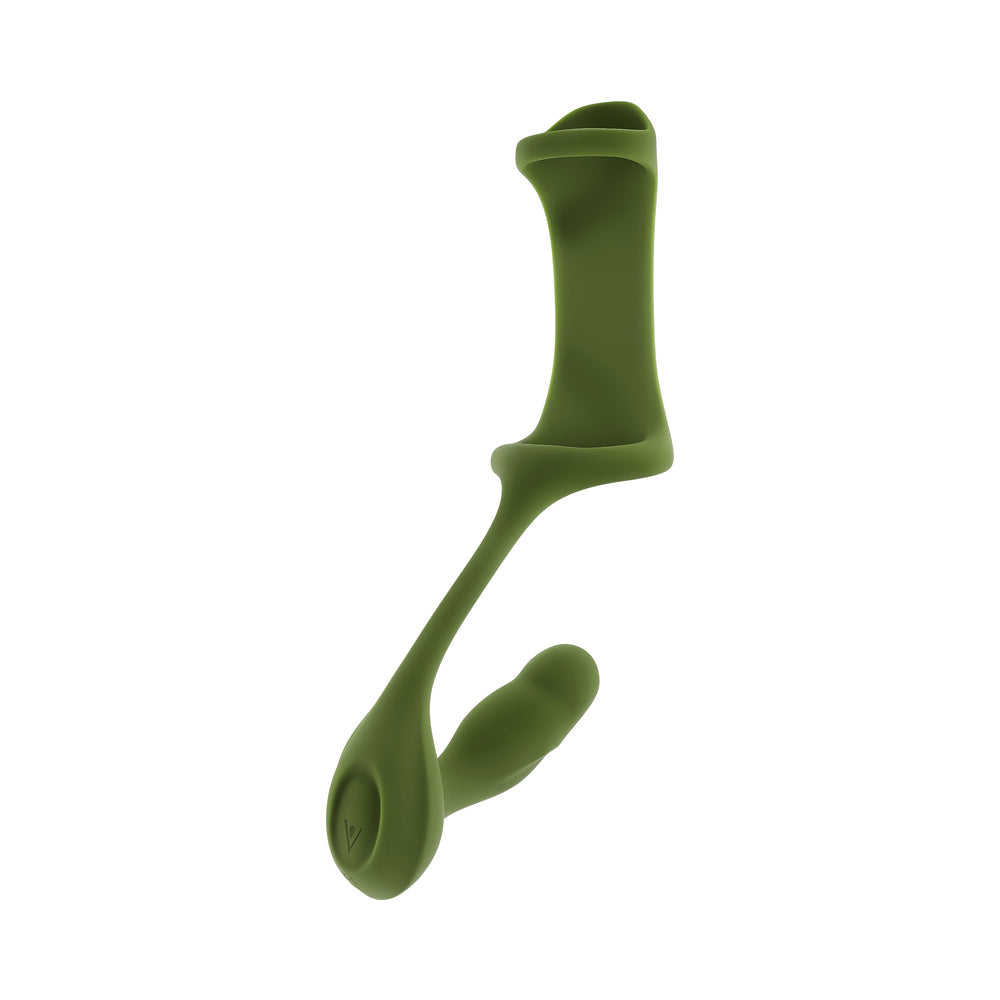 Prostate Vibrating Plug and Dual Cock Ring - ZT Prostate Power Pack Green