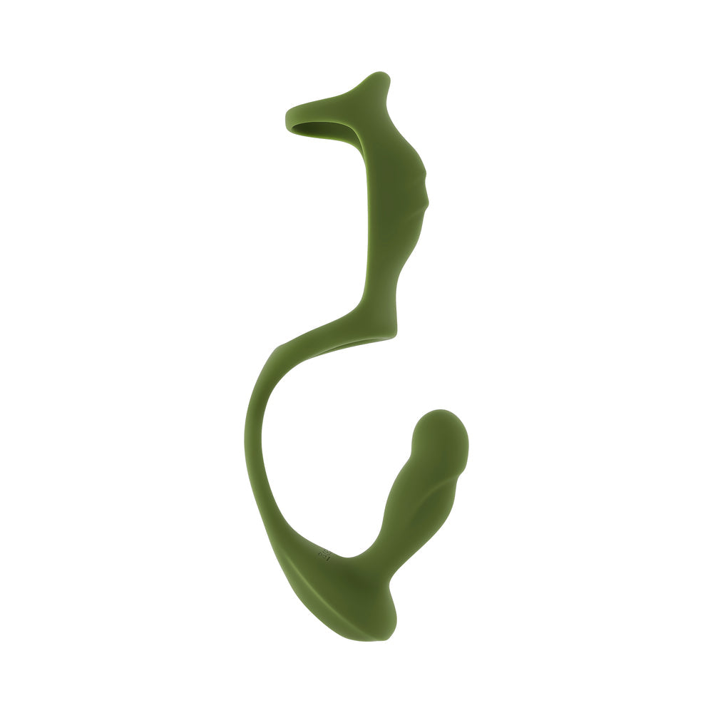 Prostate Vibrating Plug and Dual Cock Ring - ZT Prostate Power Pack Green