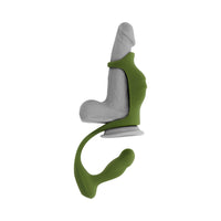 Prostate Vibrating Plug and Dual Cock Ring - ZT Prostate Power Pack Green