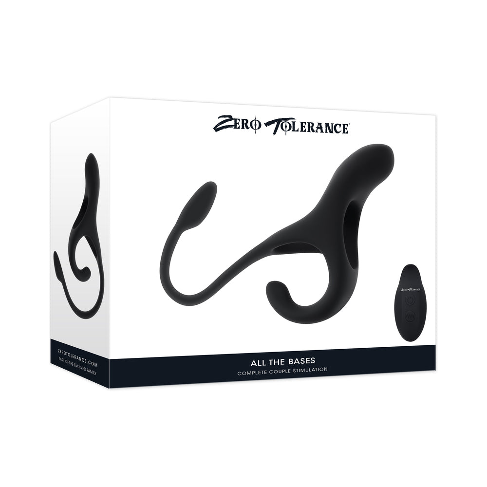 Multi-Purpose Vibrating Toy - ZT All The Bases Black