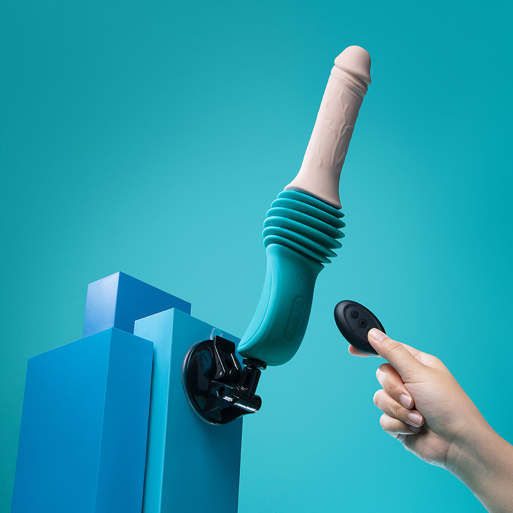 b-Vibe Realistic Thrusting Dildo Machine