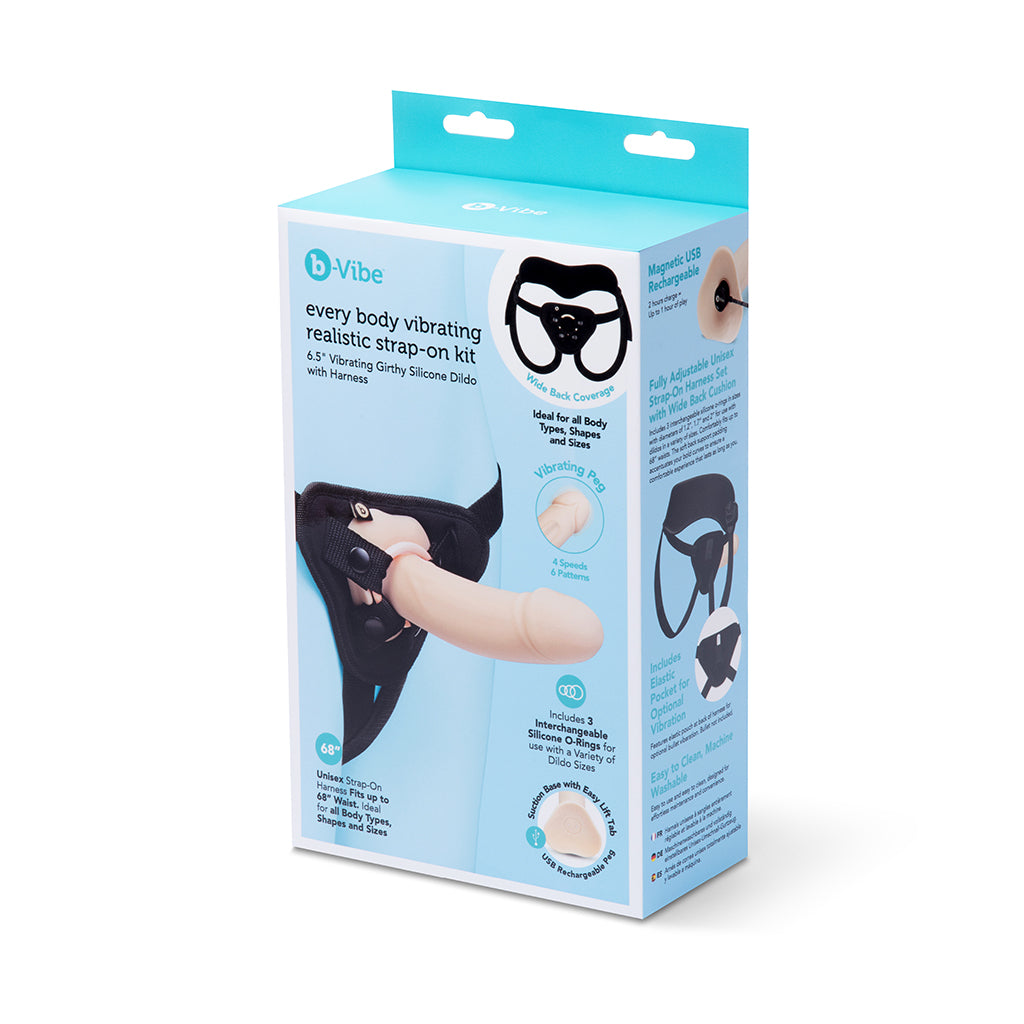 b-Vibe Every Body Vibrating Real Strap-On Kit